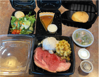 Three course full holiday Rib