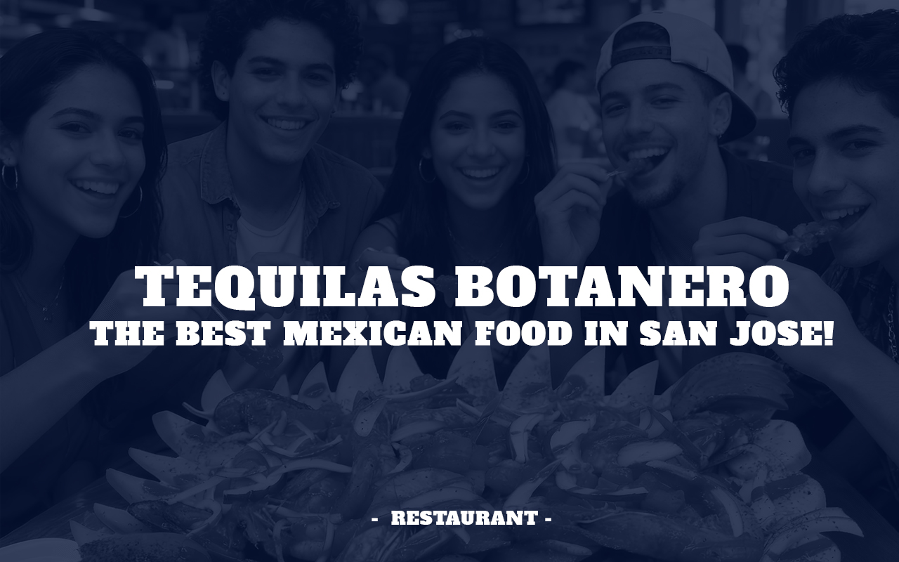 Group of young people eating a tequilas botanero super botana